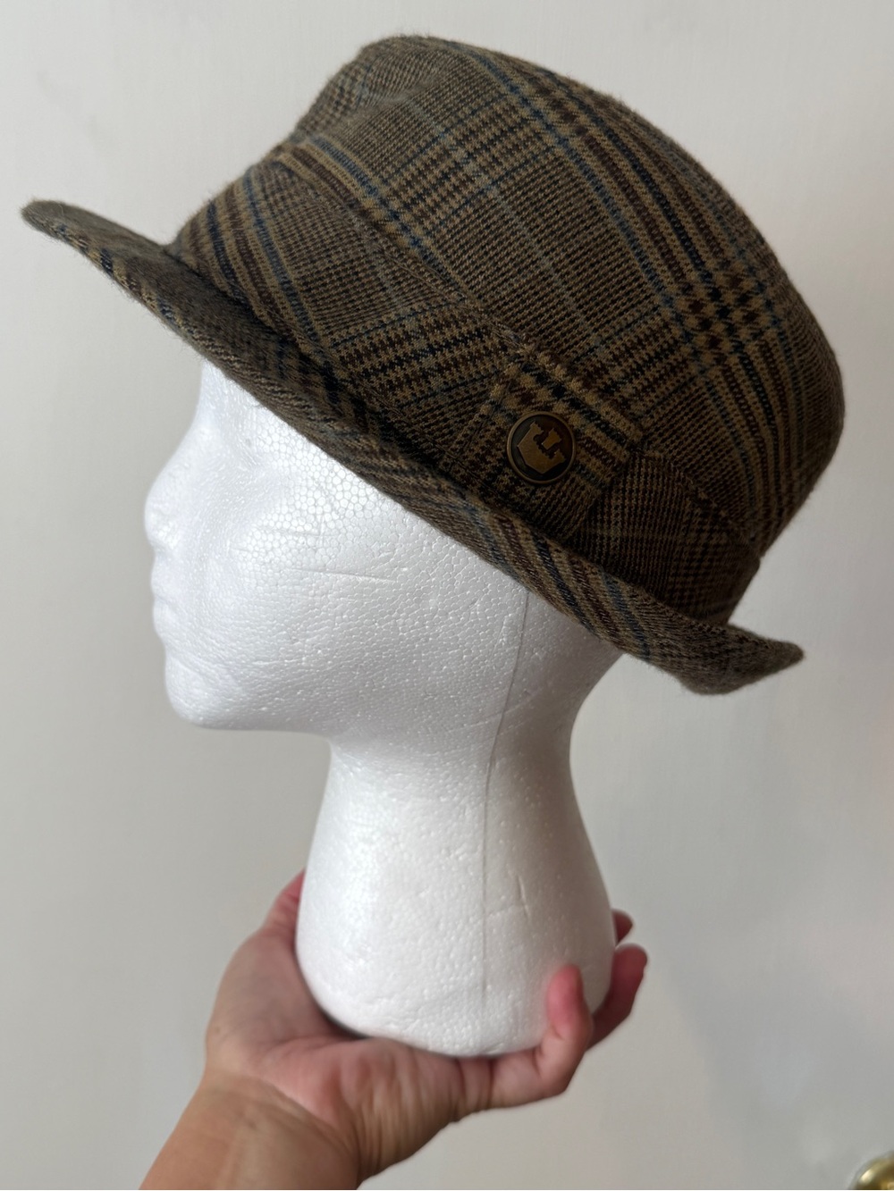 Goorin Bros Plaid Wool Blend Men's Trilby Hat - Brown 100-2017 Men's OS